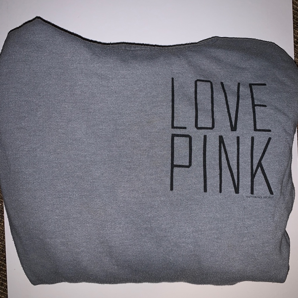PINK grey sweatshirt